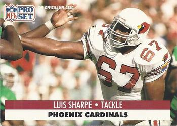 Luis Sharpe Phoenix Cardinals 1991 Pro set NFL #267